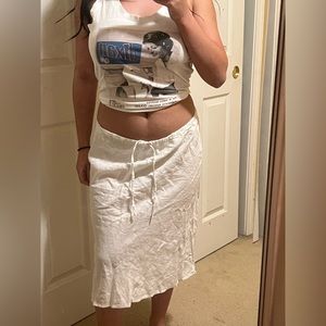 Italian summer linen skirt